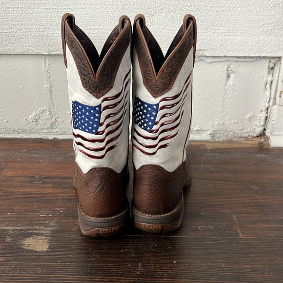 Women's Durango Lady Rebel Distressed Flag Embroidery Western Boots - Picture 3 of 6